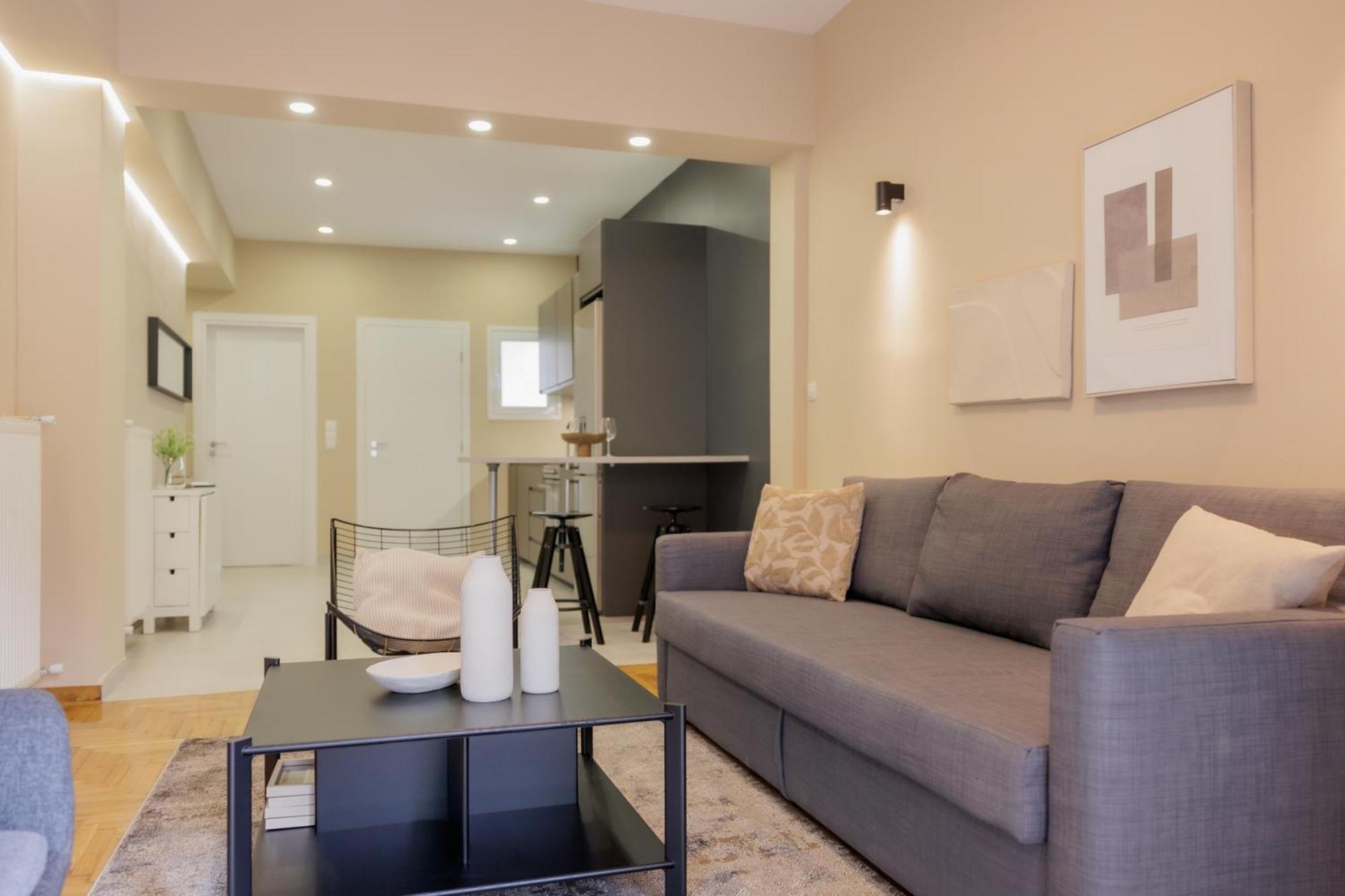 Modern 2Bdr Apt - 2' To Metro - Direct To Acropolis Atina Dış mekan fotoğraf